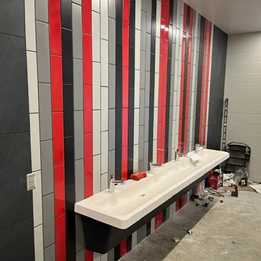 Dodger Stadium locker room sink